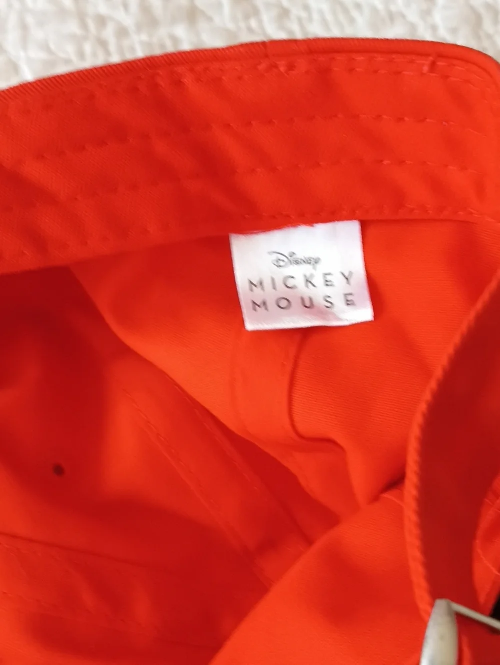Disney Mickey Mouse Red Baseball Cap with Character Tag NWT